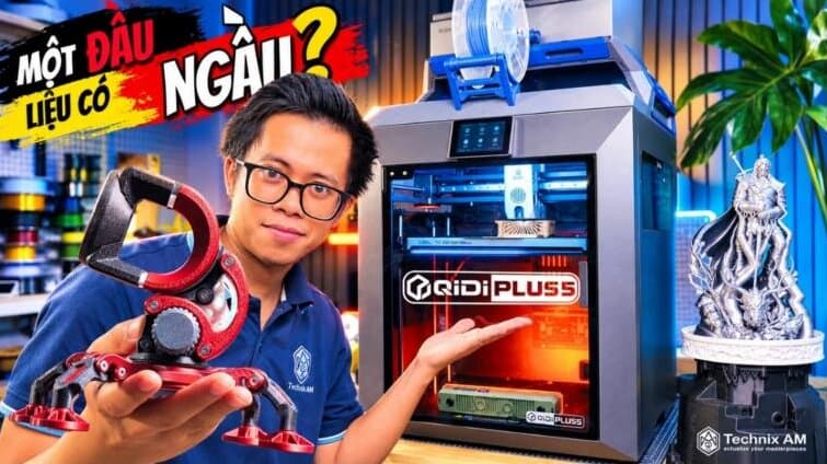 Review máy in 3D QIDI PLUS 5 - Một đầu phun trong thế giới đa sắc màu