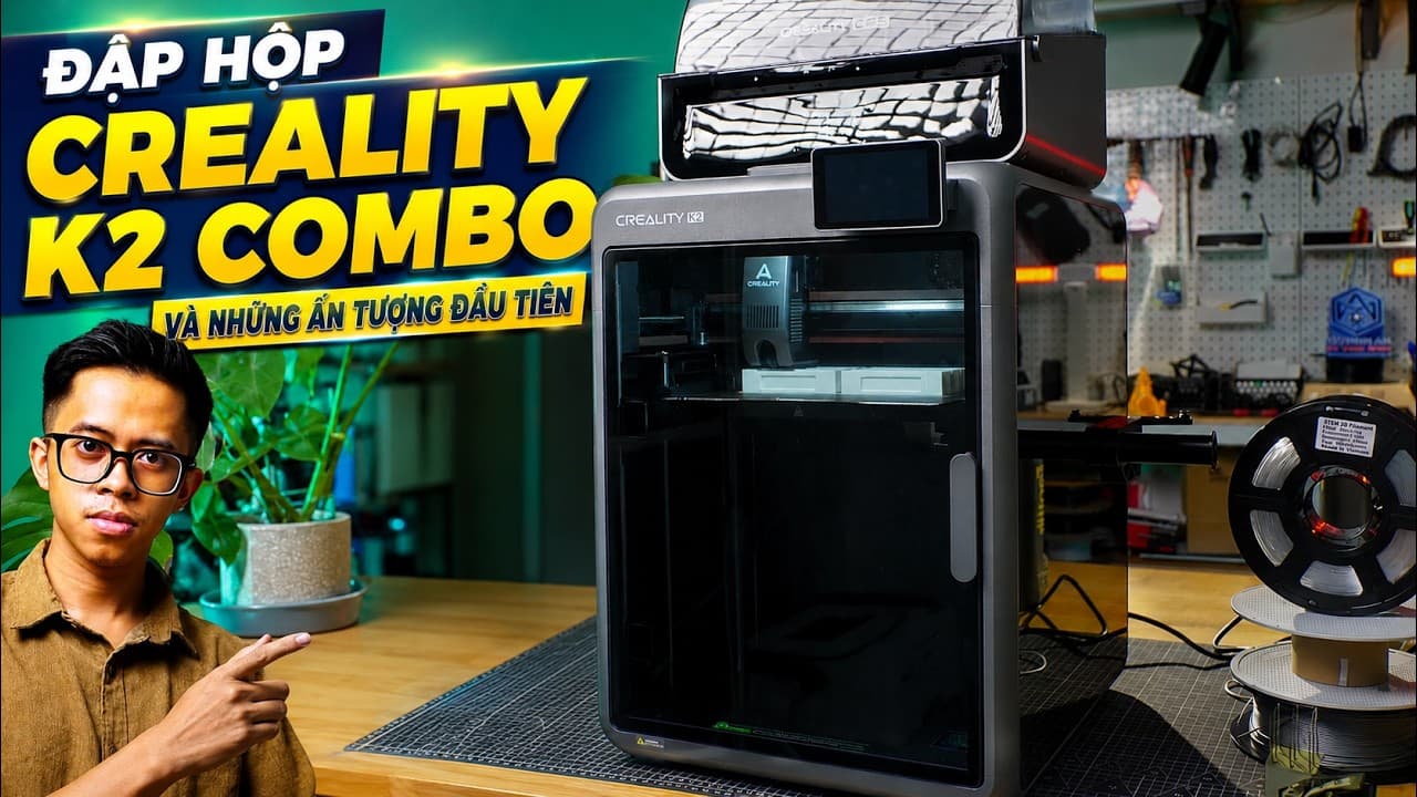 Mini Vlog - Mình đã đập hộp  Creality K2 Combo và đây là những cảm nhận đầu tiên