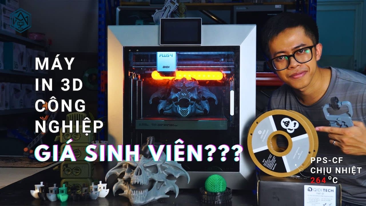 Review Qidi Plus 4 -  đánh giá chi tiết máy in 3D FDM công nghiệp giá sinh viên - Có đáng mua?