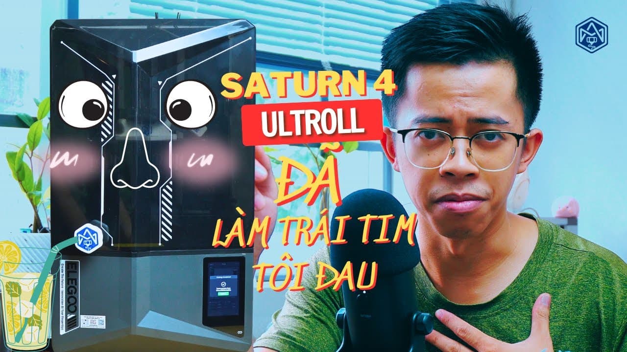 Elegoo Saturn 4 Ultra Review - Máy in 3D resin 12K trong tầm giá 12tr cho người mới bắt đầu.